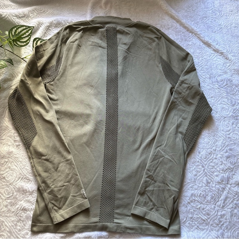 Victoria’s Secret PINK Olive Green Seamless Jacket Women’s Size M - Picture 4 of 8